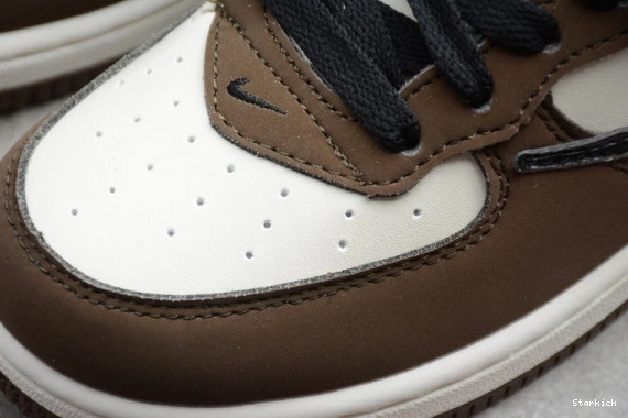 Force 1 Beige Brown x Scott Kids Nike Air Travis 07 Mid 314197-168 0926